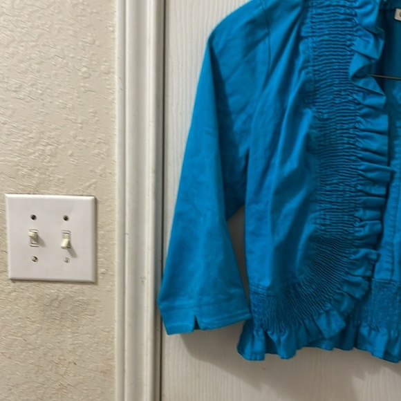 Cato Bluegreen blouse Size L - Picture 3 of 4